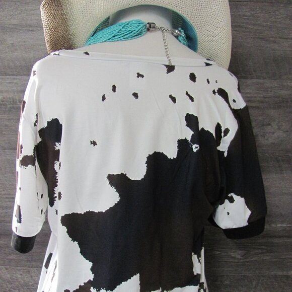 THE SEQUOYAH LADIES COWPRINT/SEQUINED T SHIRT - Picture 7 of 8
